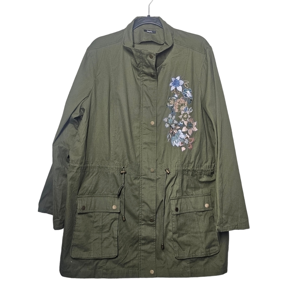 mark 100% Cotton Embordered Lightweight Jacket